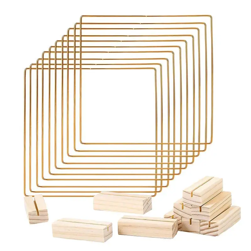 

Обруч цветочный со съемной подставкой, портативное легкое металлическое украшение для гостиной, свадьбы, 10 штук