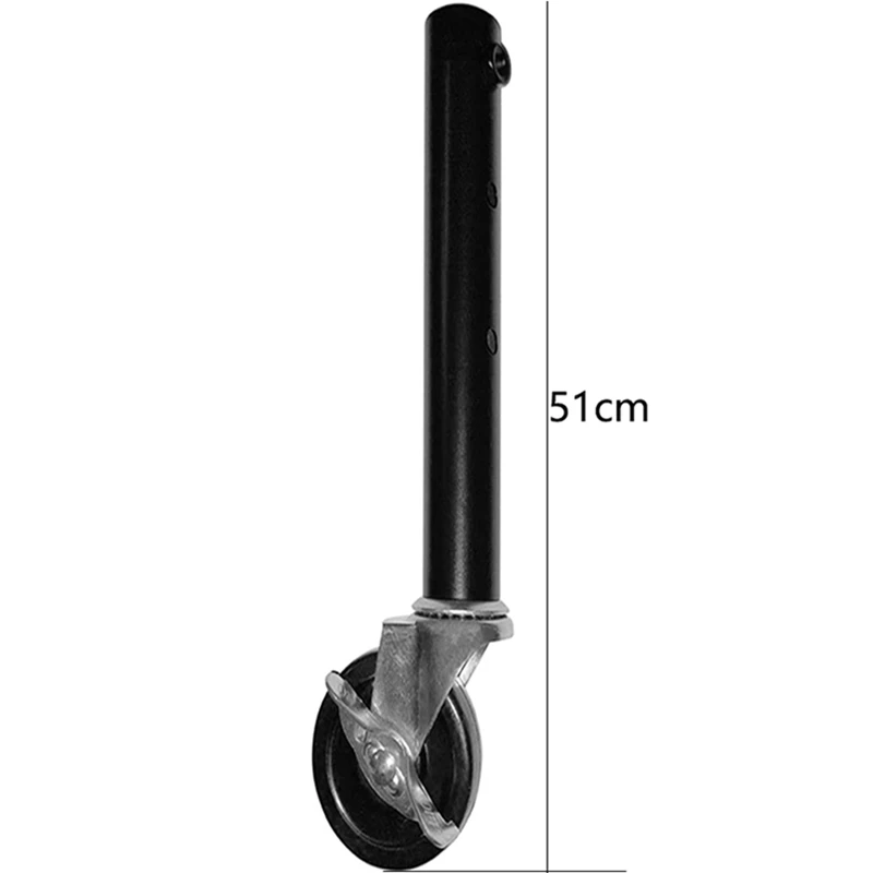Table Leg Extension For Folding Table Castors-Pack Of 4 Risers With Wheels For Straight And Curved Legs Easy To Use 51Cm