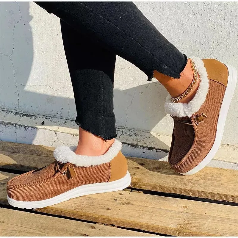 

Женские зимние ботинки, зимние новые женские противоскользящие ботинки с бархатной подкладкой, большие размеры