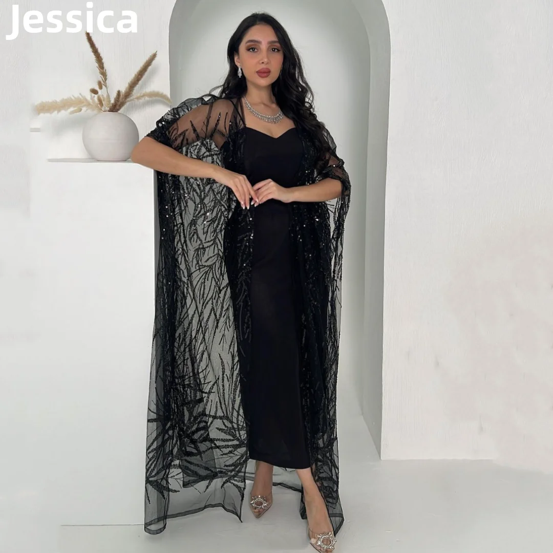 Jessical, черная блестящая искусственная кожа, элегантное женское роскошное женское платье, женское платье 2024, шикарное трикотажное платье