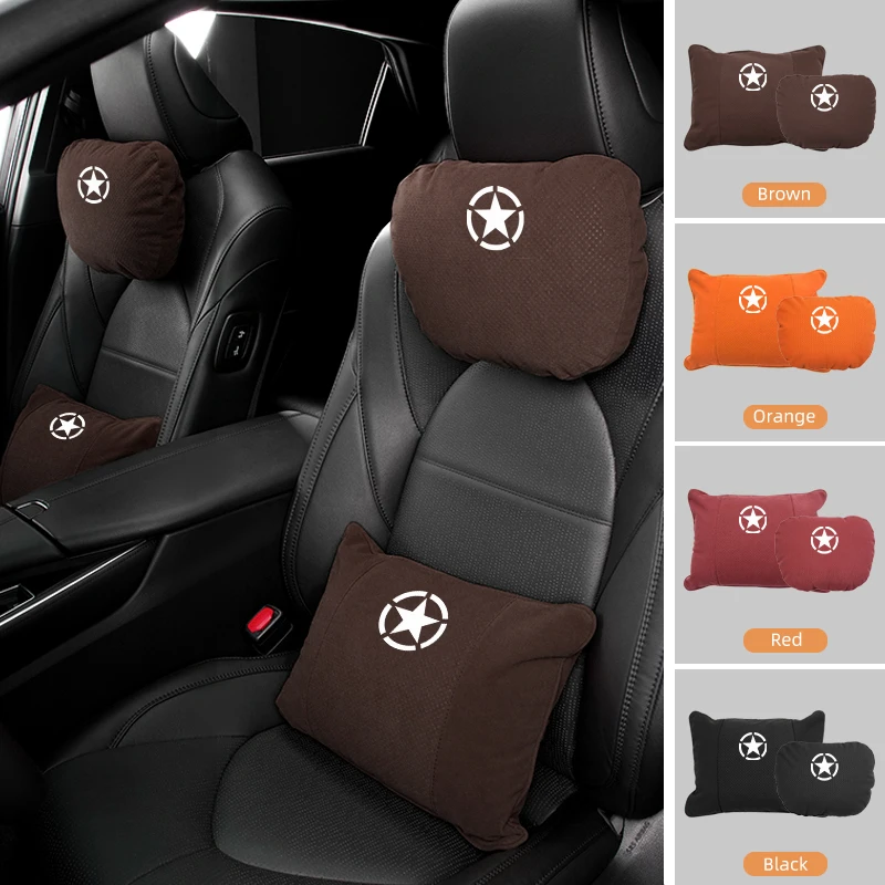 Poggiatesta Per Auto Supporto Per Il Collo Cuscino Del Sedile Comfort Traspirante Per Jeep Renegade Cherokee Compass Wrangler Liberty Trailhawk Rubico