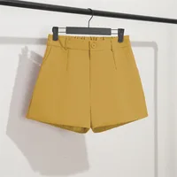 Solid Casual Elegant Trendy OL Office Lady Short Women's Pants Korean Sweet Fashion Elastic Waist Basic All-match Loose Shorts - Image 6