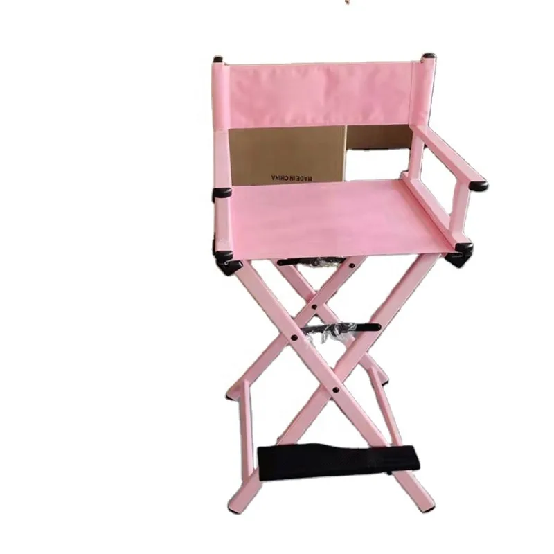 Modern Beauty And Hair Salon Furniture Pink Small Fabric Portable Makeup Chair Folding folding sleeping accompany chair attendant bed