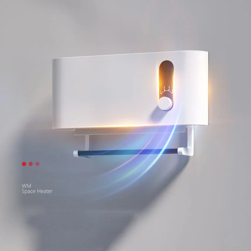 

Electric Air Conditioner Heater Fan Wall Mounted Heater Cooler Bathroom Waterproof Remote Timing Air Cooling Fan