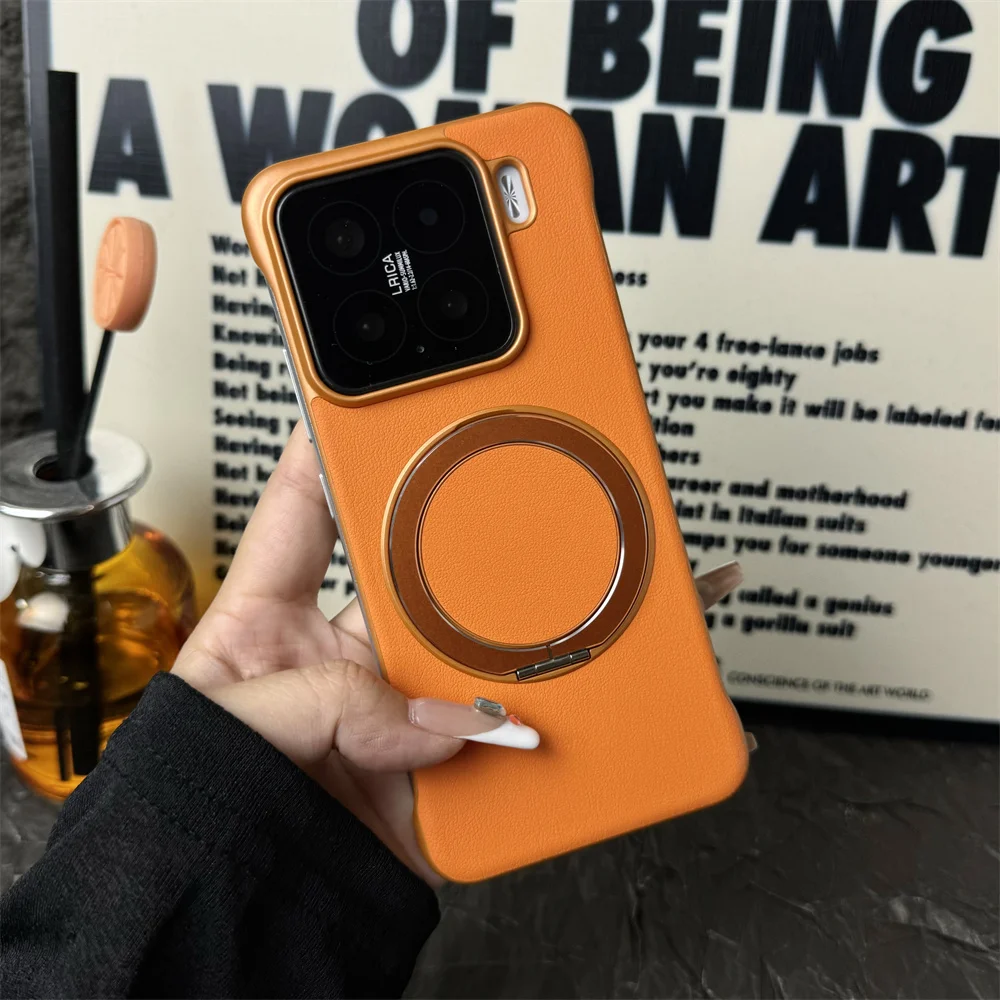 Ultra Thin Magnetic Bracket Phone Case with Invisible Folding Stand