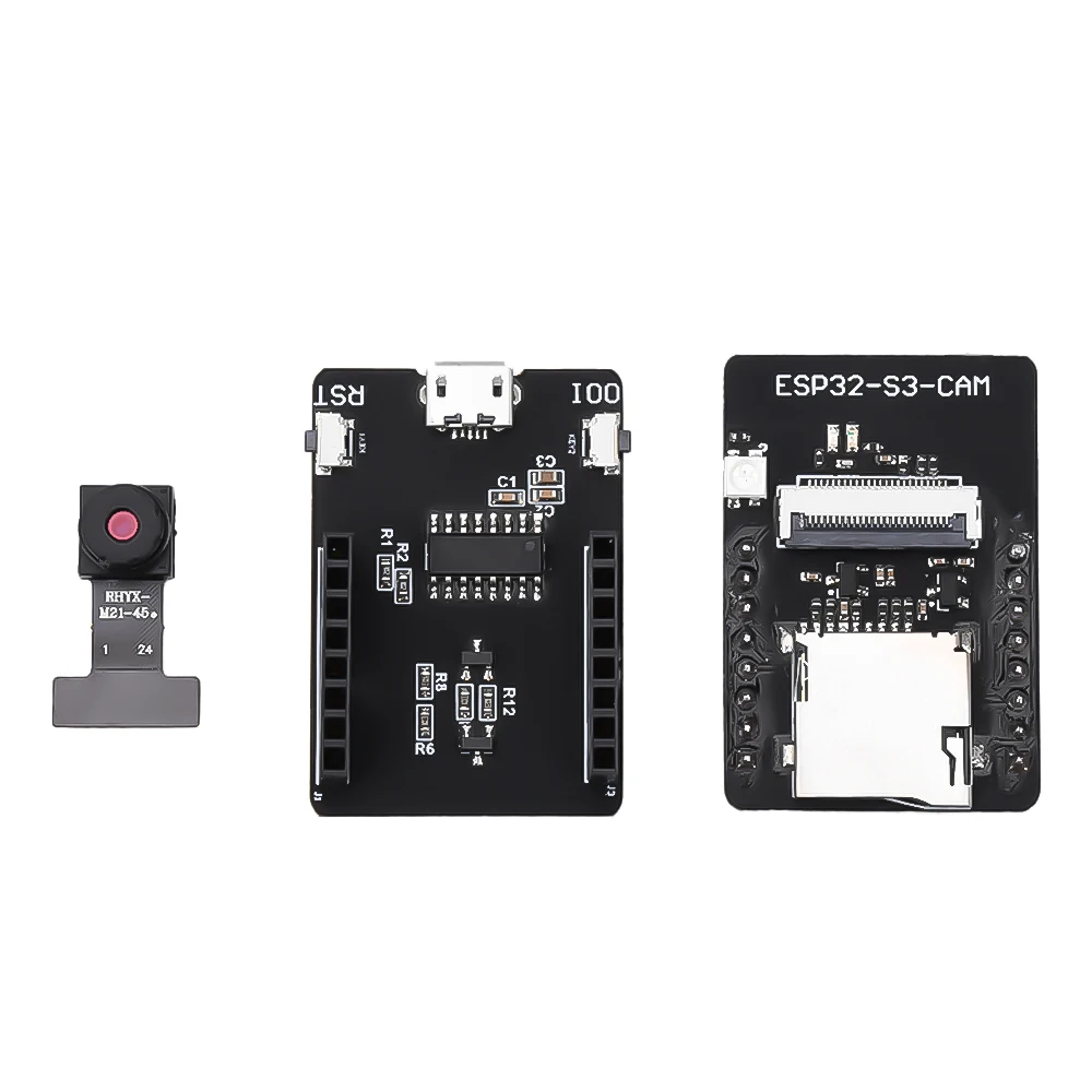 รูปสินค้า บอร์ดพัฒนาบลูทูธ Wi-Fi ESP32-S3-CAM ไมโคร USB โมดูล N16R8 ESP32-S3-WROOM-1ออนบอร์ดพร้อมกล้อง OV3660 OV2640