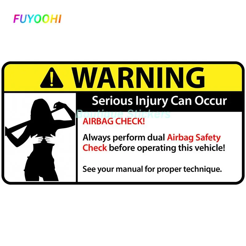 

FUYOOHI Play Stickers Creative Sexy Anime Girl Warning Car Stickers PVC Personality Fashion Body Windows Exquisite Decals