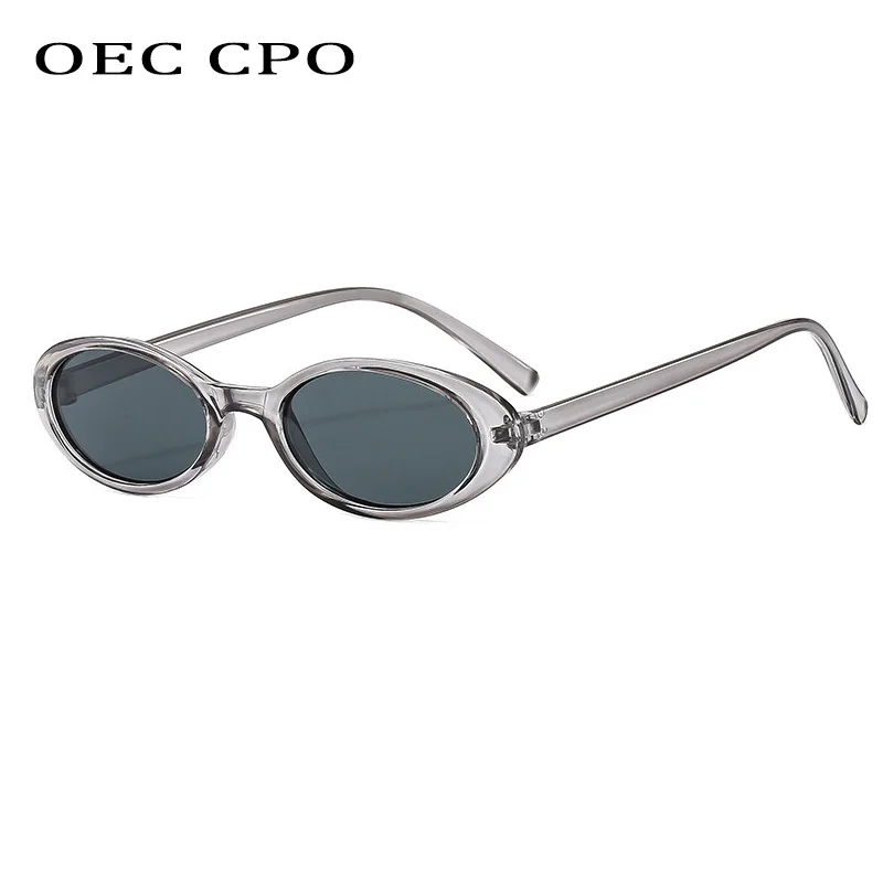 Vintage Sunglasses New Small Oval Sunglasses Women Men Trendy Vintage Hip Hop Cat Eye Sun Glasses Female Leopard Black Punk Eyewear UV400 Oculos