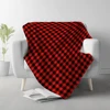 130x150cm Flannel Blanket Queen Size for Couch Sofa BedBuffalo Plaid Decor Green and White Checkered Blanket Soft Lightweight 3