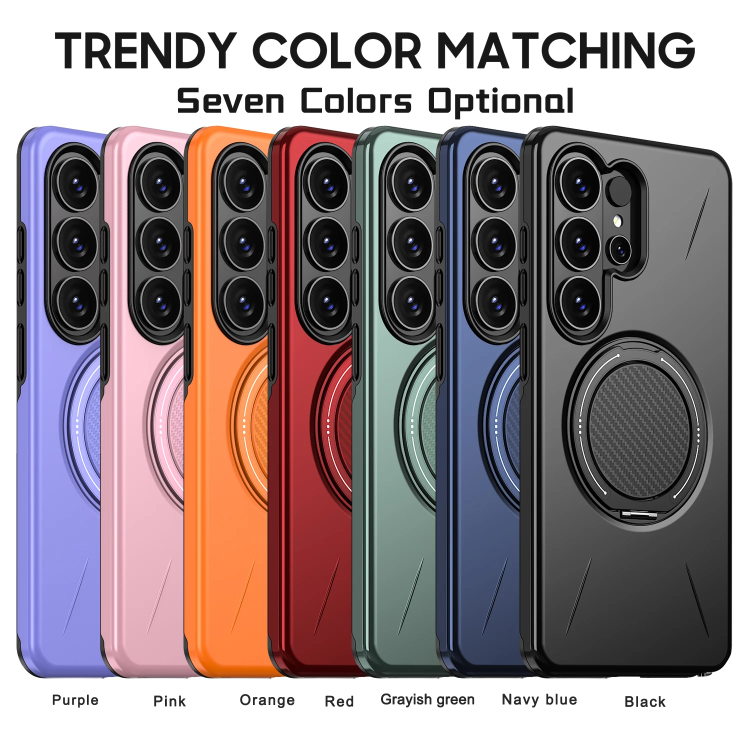 360° Rotating Magnetic Stand Phone Case with Bracket Cover