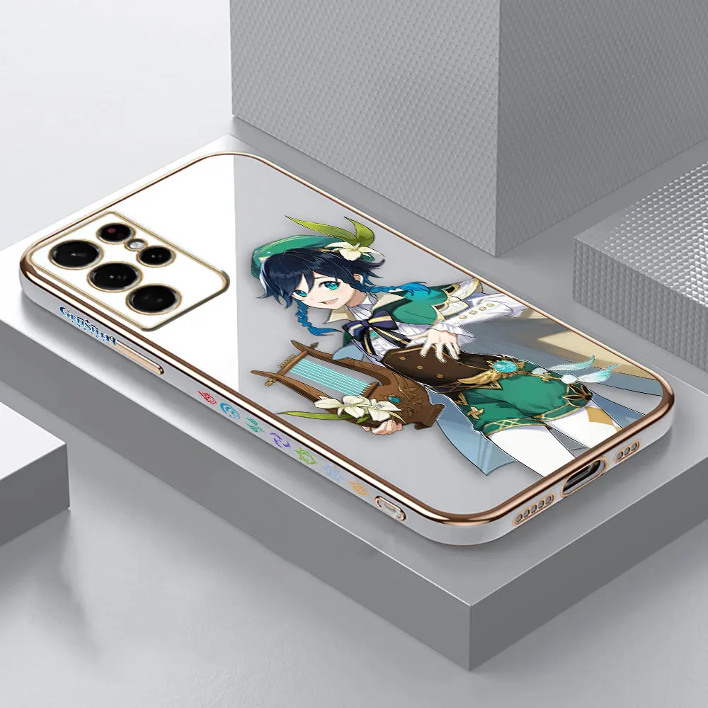 thumbnail image 1 of Smooth E-TPU Phone Case For Samsung Galaxy S24 S23 S22 S21 S20 FE S10 A01 A02 A03 PLUS ULTRA 5G Case The Game G-Genshin I-Impact, 1 of 5
