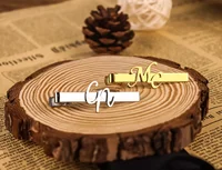 Sipuris Custom Initial Name Tie Clip For Men Stainless Steel Personalized Tie Clasp Trendy Fashion Jewelry Weddings Gifts 5