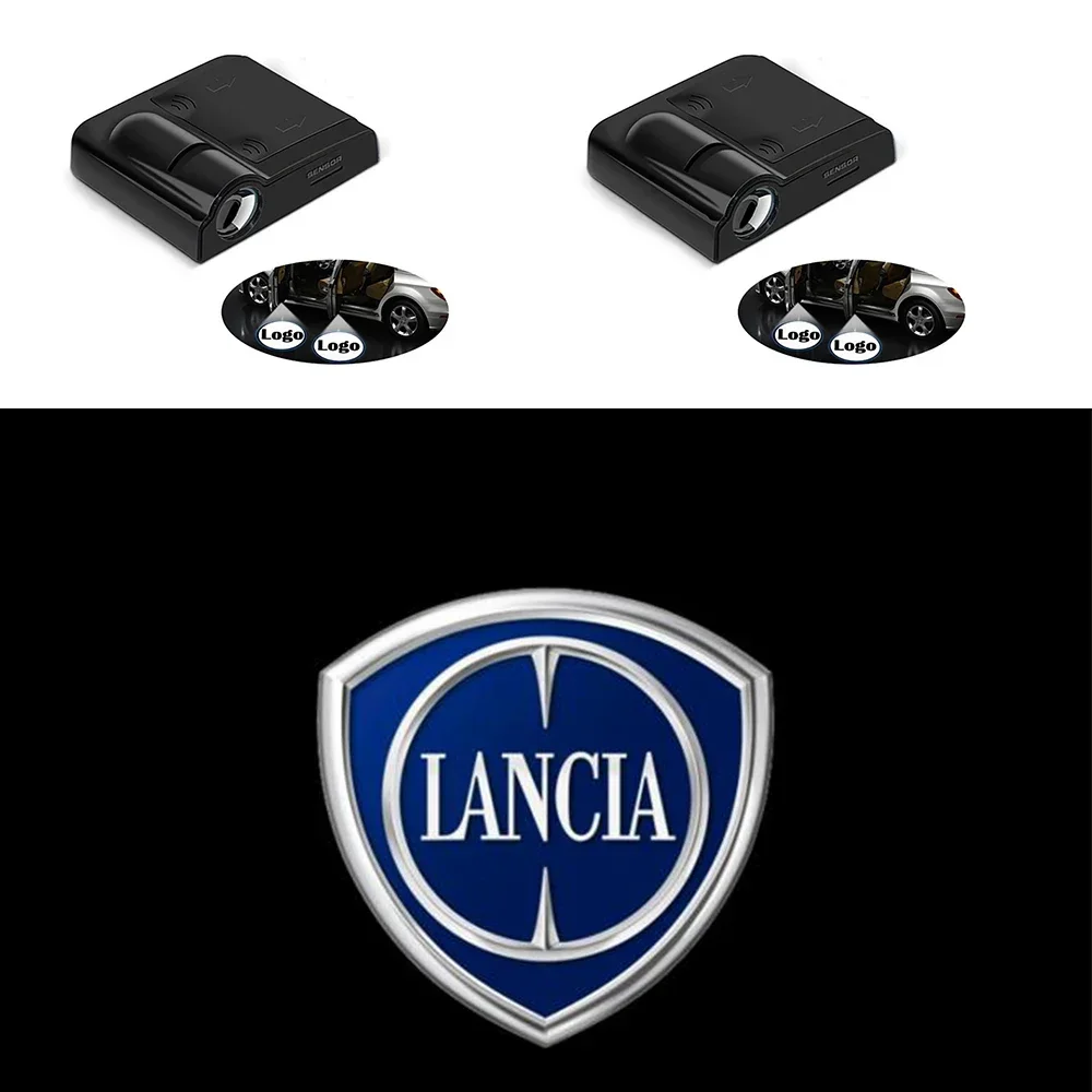 2X Hd Led Car Door Badge Light Projector Logo Adatto Per Lancia Kappa Voyager Delta Lybra Musa Projector Logo Accessori Auto