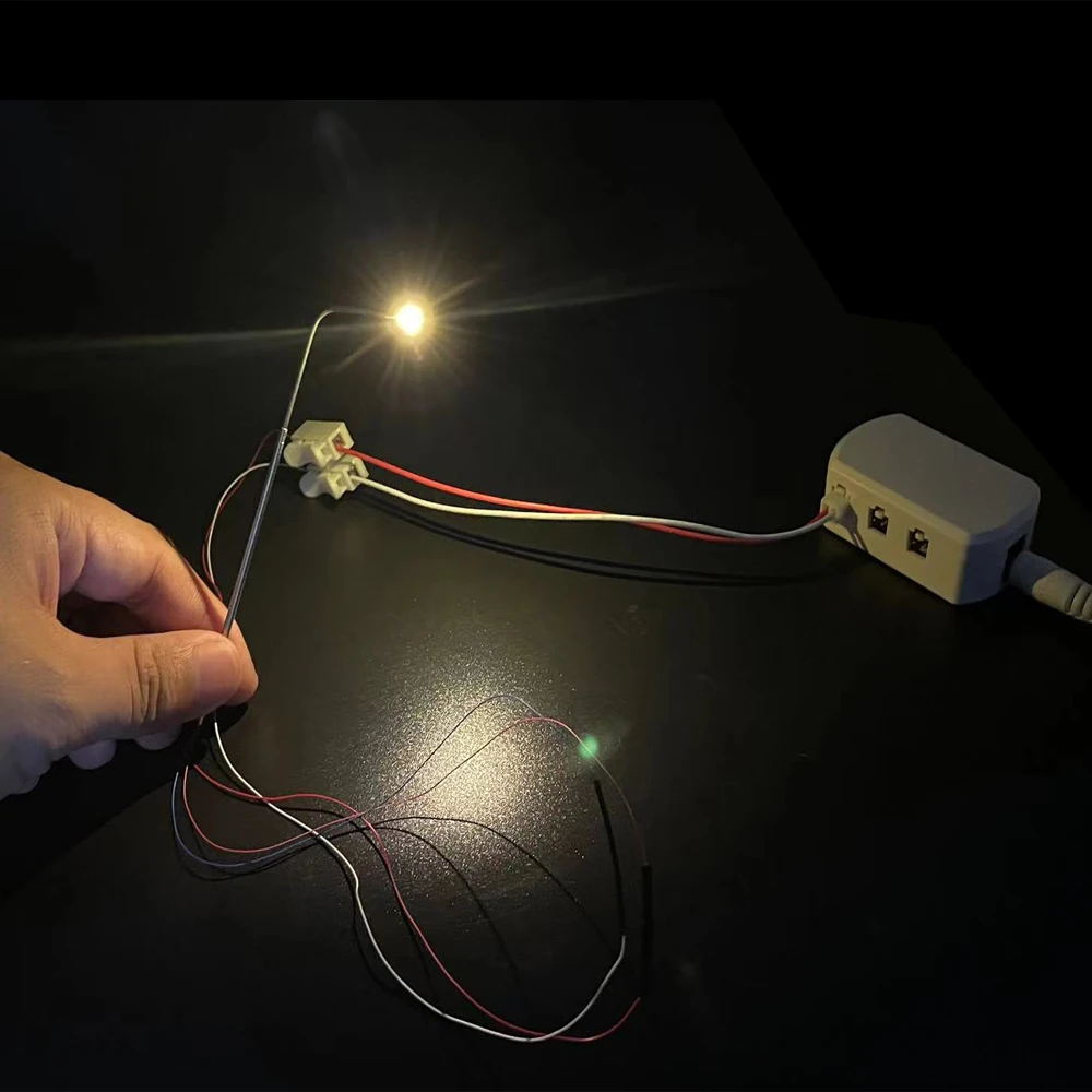 Model Train Railway Layout Accessories HO 100 Scale Street LED Light ...