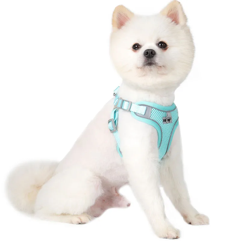 Reflective Dog Harness And Leash Set For Small And Medium Dogs_voghion.com