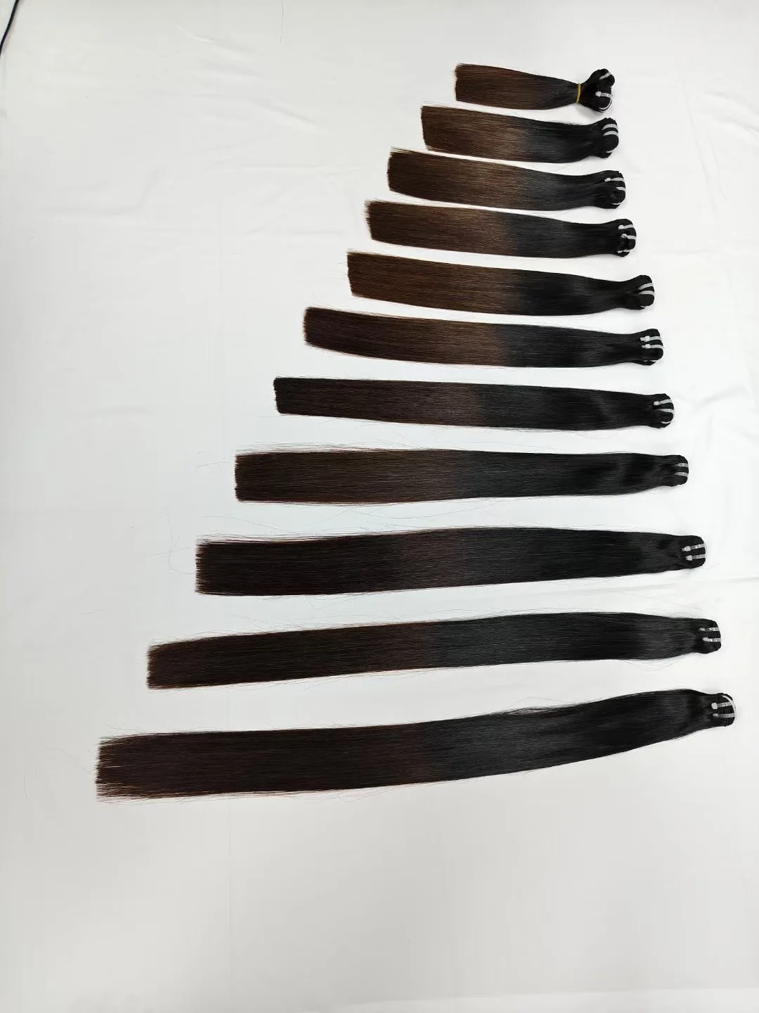 16A Double Drawn 1BT4 Ombre Vietnamese Bone Straight Human Hair Bundles 100% Unprocessed Raw Virgin Hair Extensions for Women