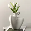 New Creative Human Vase Living Room Flower Arrangement Container Ceramic  Flower Pot Decoration Home Decoration Accessories 1