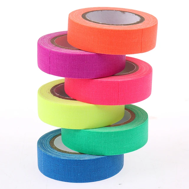 6Rolls UV Reactive Tape Blacklight Fluorescent Tape Glow in The Dark Neon Gaffer Luminous Tape Safety Warning for Home Decor 1