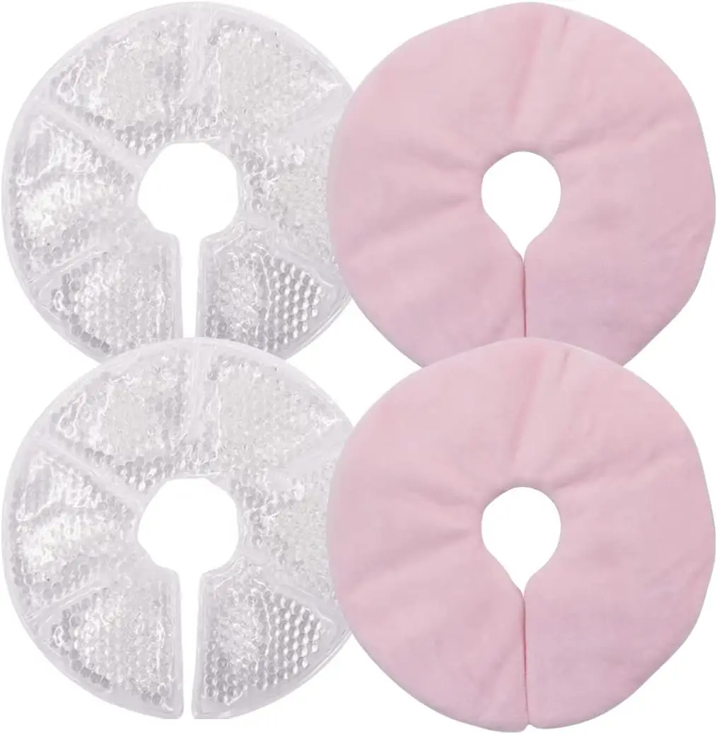 Breast Pads Milk Pads Breast Therapy Pads, Hot Cold Breastfeeding Gel Pads, Breastfeeding Essentials and Postpartum Recovery, Nursing Pain Relief