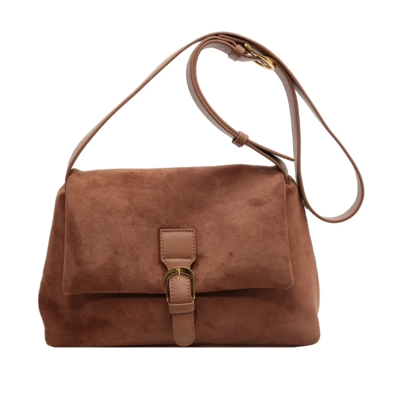 

Vintage Messenger Bag Large Capacity Commute Bag Fashion Crossbody Bag Simple Shoulder Bag Purse Elegant Handbag 517D