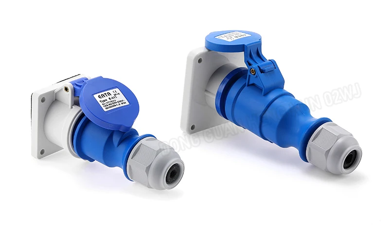 6A/32A 3-Poliger Luftfahrt-Stromstecker IP44 Wasserdichter & Explosionsgeschützter Industriestecker für Schrankbeleuchtung & Audiogeräte – Detail 27