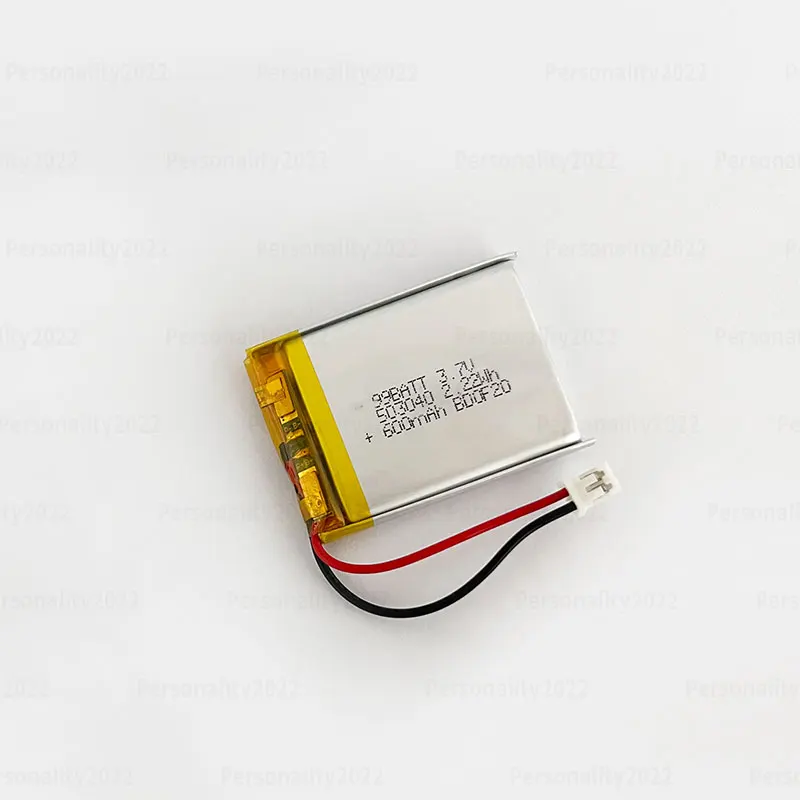 Rechargeable Lithium Batteries 3.7V 600mAh LIPO Batteries 503040 053040 Li-Ion Polymer Lithium Battery for Speaker Radio VCR LED Light GPS Rechargeable Cells