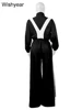 Fashion Striped Patchwork Women 2 Piece Set Wide Leg Pants and Jacket Long Sleeve Zipper Tops Loose Outfits Streetwear Tracksuit 6