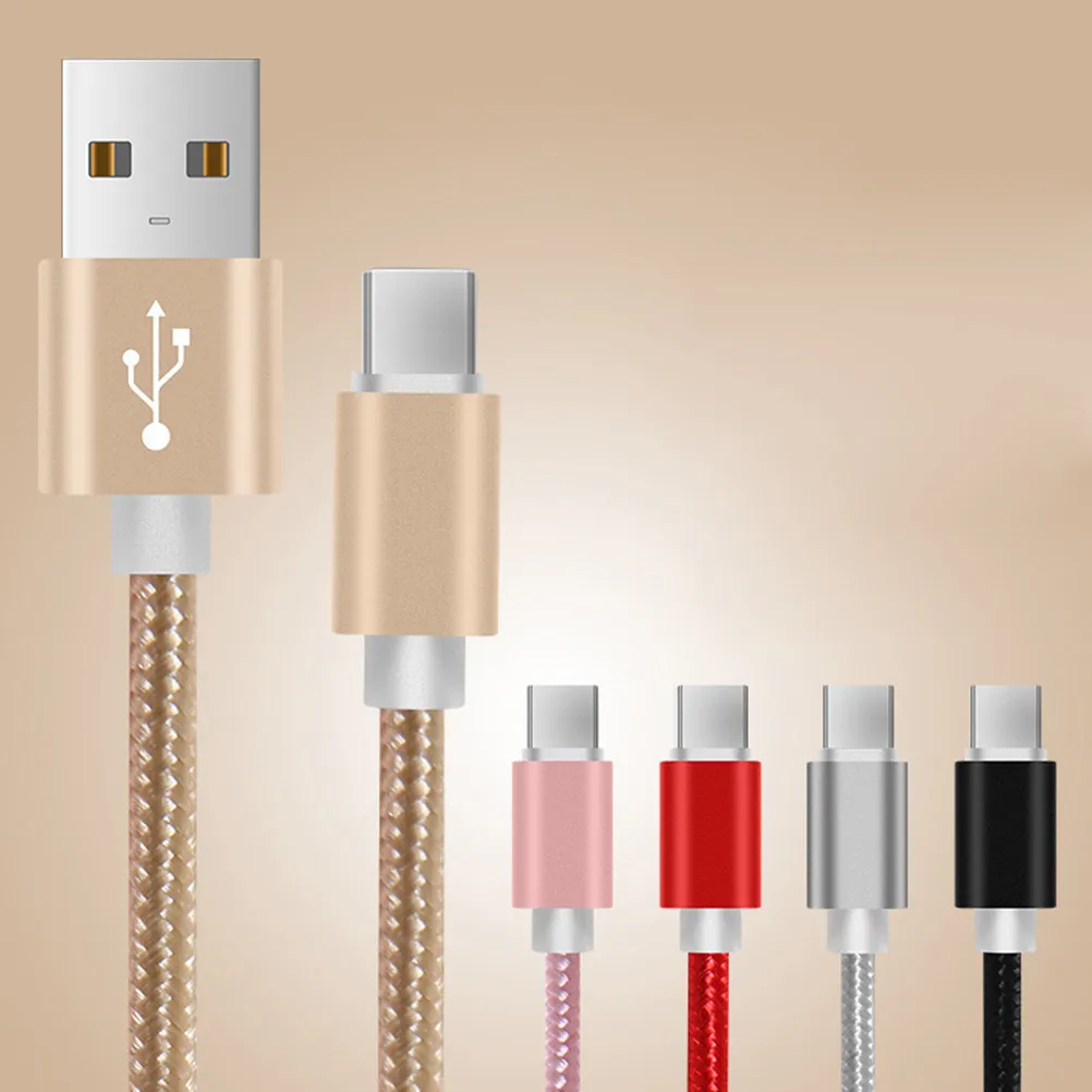 33피트 C형 케이블 나일론 편조 USB C 고속 충전 및 데이터 전송 케이블(강화 알루미늄 하우징 포함)