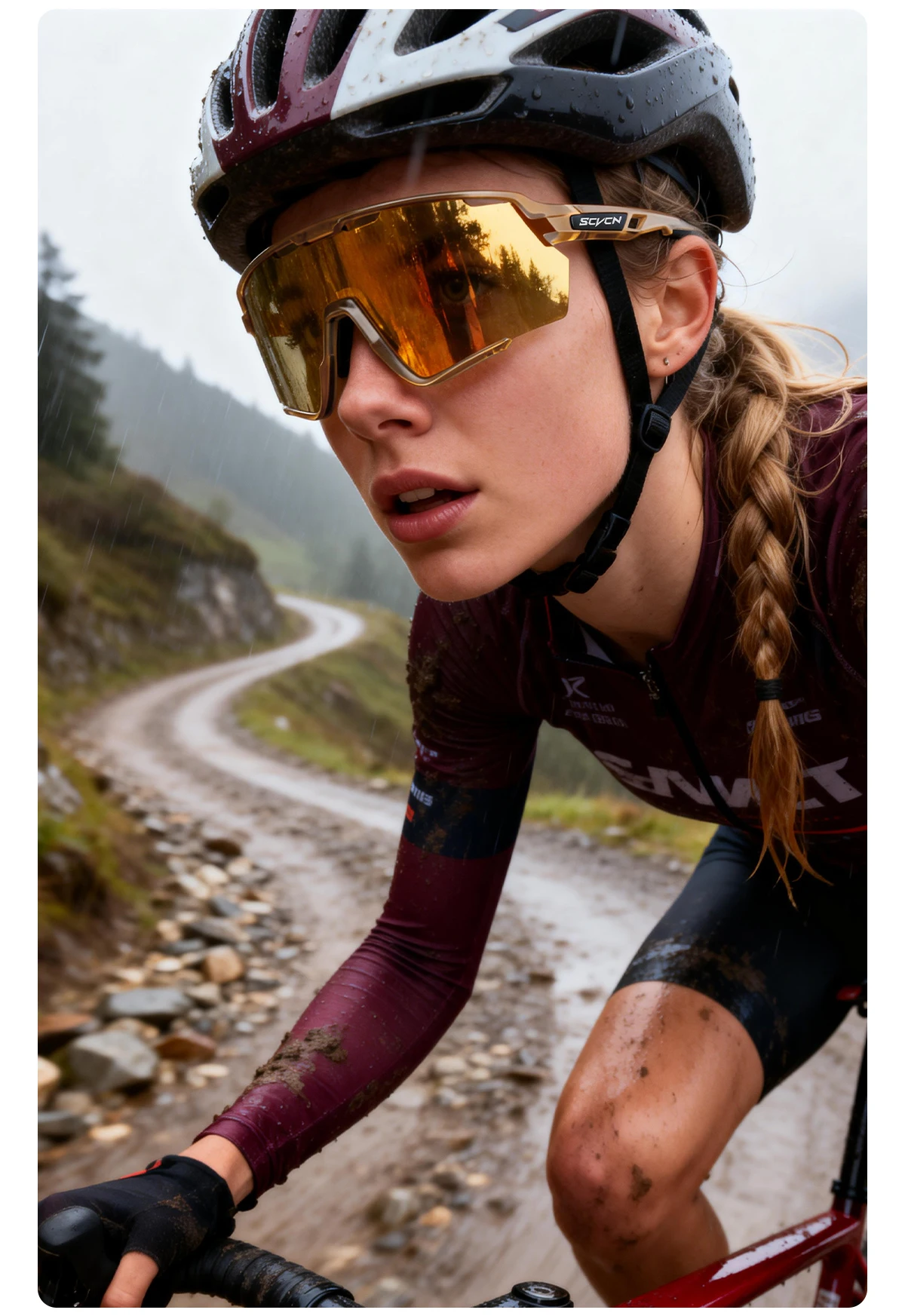 SCVCN Wander- und Kletterbrille, Outdoor Photochrome Fahrradbrille für Männer und Frauen, Sport-Radbrille, MTB UV400 Schutzbrille – Detail 11