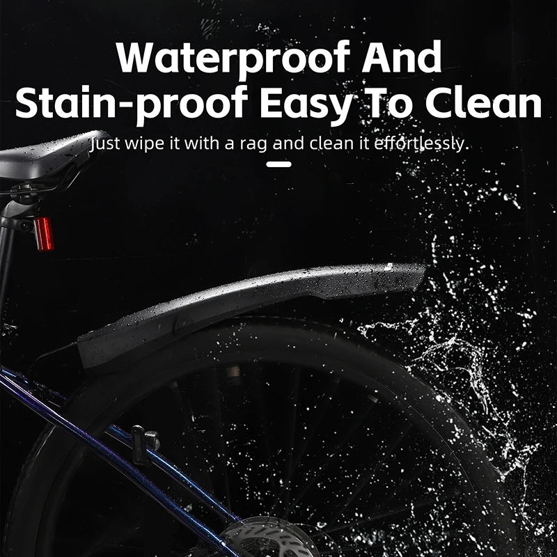 WEST BIKING Widen Bicycle Fender Durable Mountain Bike Fender For 26/27.5/29 Inch MTB Adjustable Fenders Set Cycling Protector