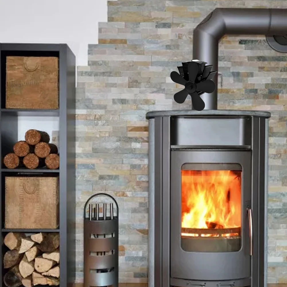 Fireplace 5 Blade Heat Powered Stove Fan No Battery Non-electric  Thermoelectric Fan Quiet Eco Fan Home Wood Pellet Log Burner - Stoves -  AliExpress