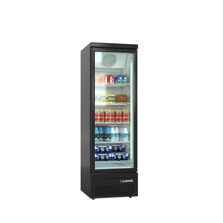 Commercial Store 3 Glass Door Beverage Display Cola Cooler Refrigerator For Drinks