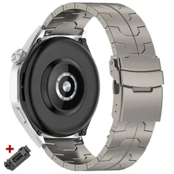 Titanium Metal Luxury Watch Bracelet - 20mm/22mm Band - 22mm (Titanium)