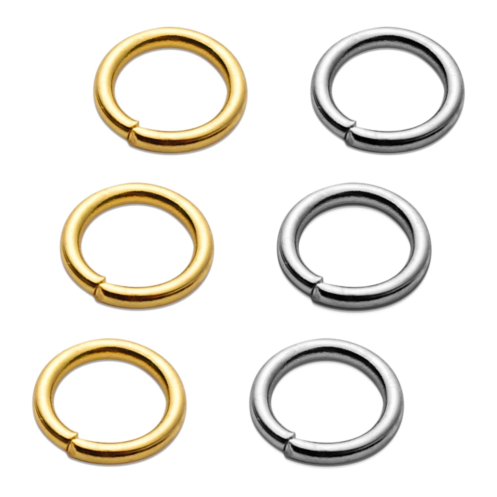 Lot Anneaux Fendus 9KM DELIFE Anneaux Fendus En Acier Inoxydable Pour Pêche - Lot 50 à 200 Pièces, Tailles 4.5 à 16mm, Eau Salée Connecteurs Acier Inox Pêche