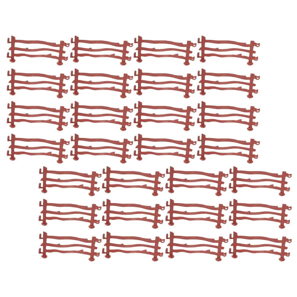 

120pcs Simulation Fence Toys Sand Table Miniature Fence Scenery Layout Props