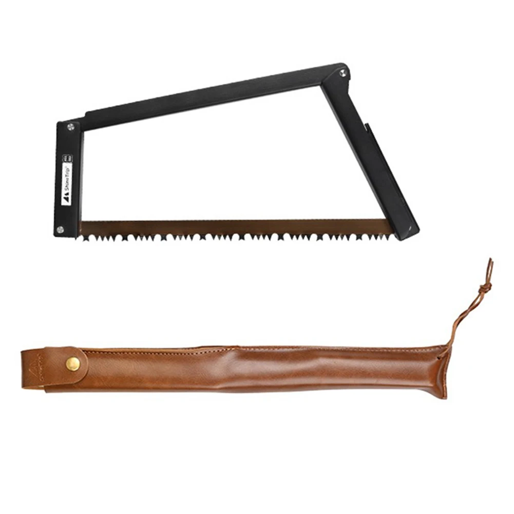 

Storage Pouch Foldable Wood Saw 12.6” Blade Black/Silver Bucksaw High Hardness Multifuctional High Performance