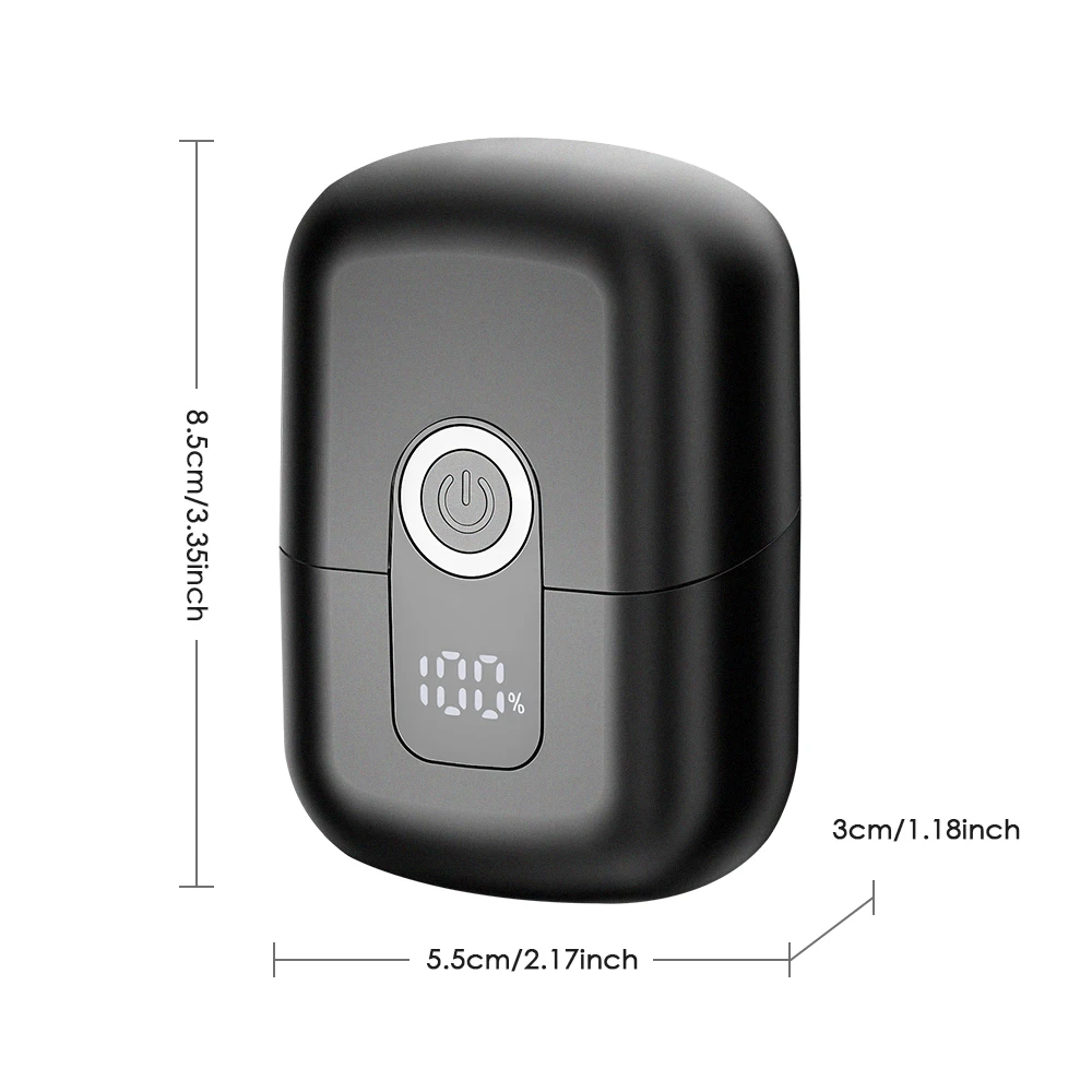 Mini Electric Reciprocating Beard Shaver,Fast Charging Portable Car Men Razor,We