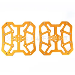 Durable Aluminum Bike Pedal Platform Adapters - Set of 2 (GOLD)