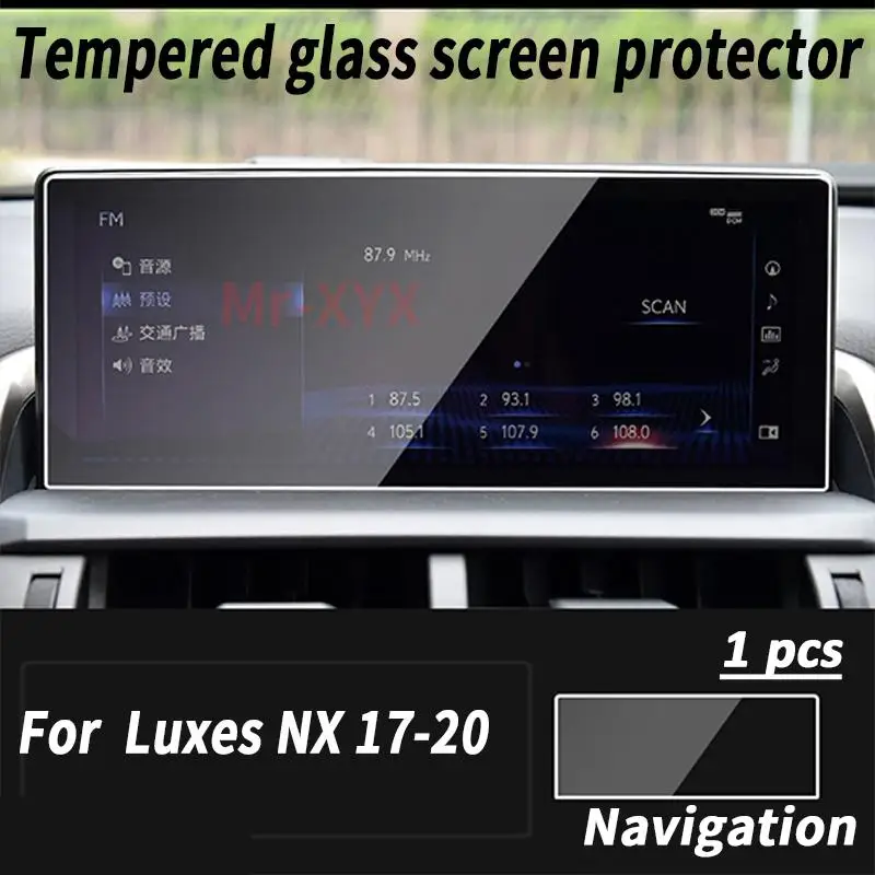 렉서스 RX UX NX ES IS LS 내비게이션 화면 HD 강화 유리 보호 필름, 스크래치 방지 강화 유리 화면 보호대
