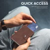 Rfid Credit Card Holder Men Wallets Aluminium Bank Cardholder Case Pop Up Male Purse Trifold Wallet for Air Tag Airtag Tracker 6