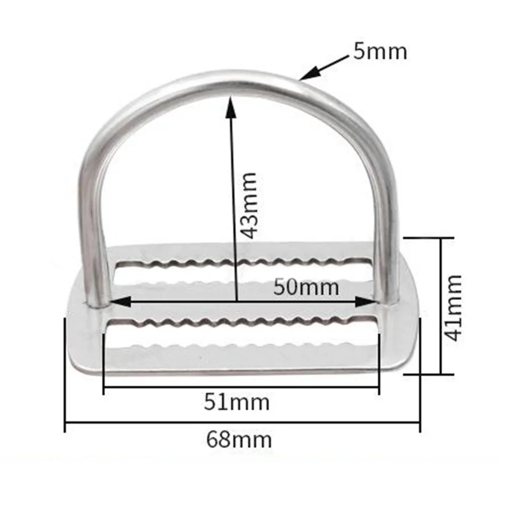 

Keeper Belt Slide Keeper Seawater Corrosion Silver Slide Stopper Keeper 316 Stainless Steel 50mm No Rust Nylon Retainer Stopper