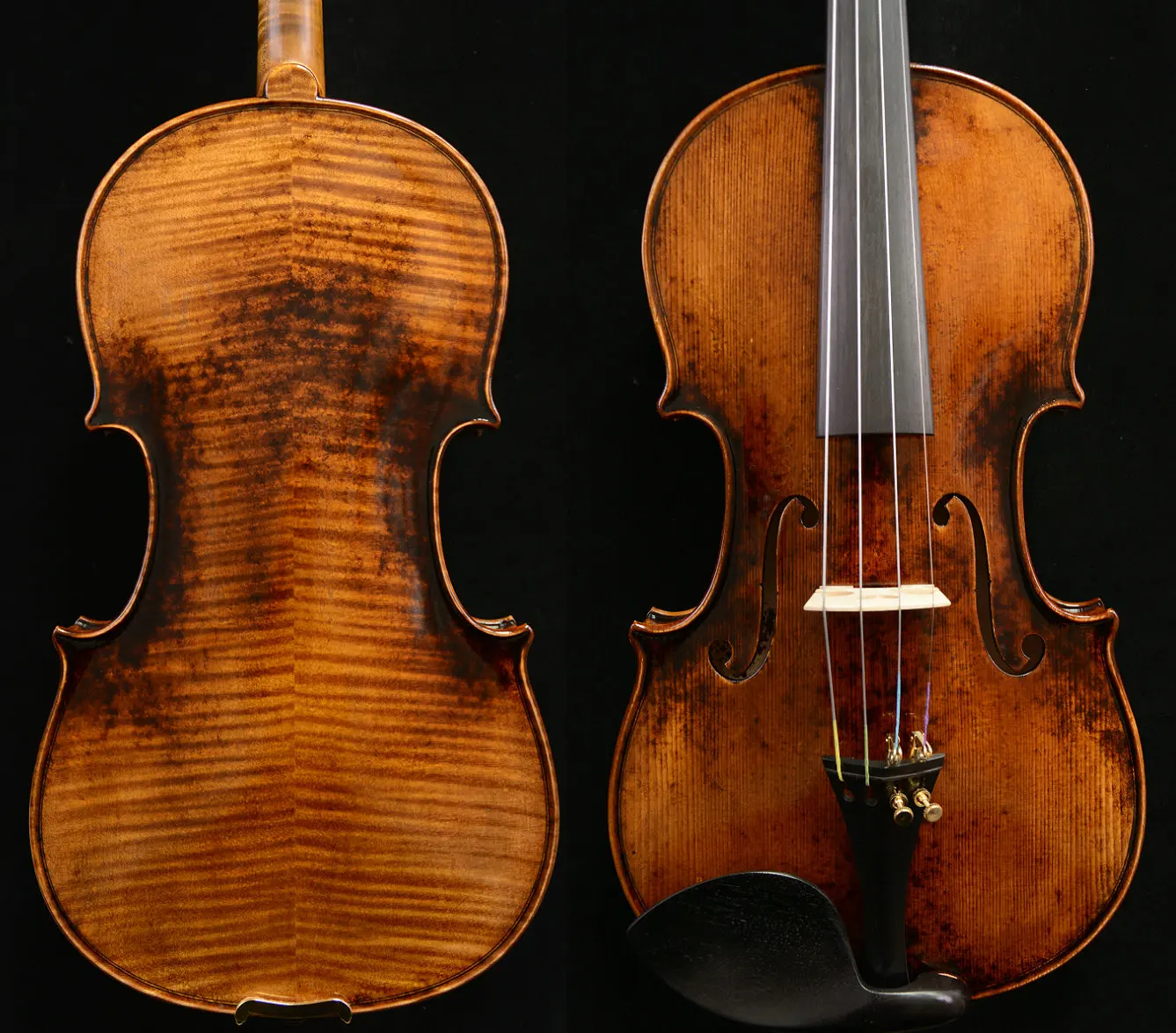 Actual Photo Proud Violin Stradivari Violin Master Wang's Own Work No. W4