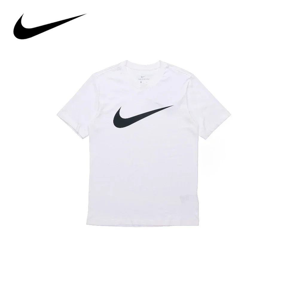 thumbnail image 1 of Camiseta de manga corta con cuello redondo, informal y versátil para hombre Nike original DC5095-100, 1 of 4