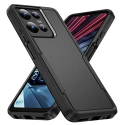 Shockproof Dual Layer Armor Cover Case - Rugged Protection with 2 - in - 1 Hard Design for Motorola Moto G Play (2026) (Black)