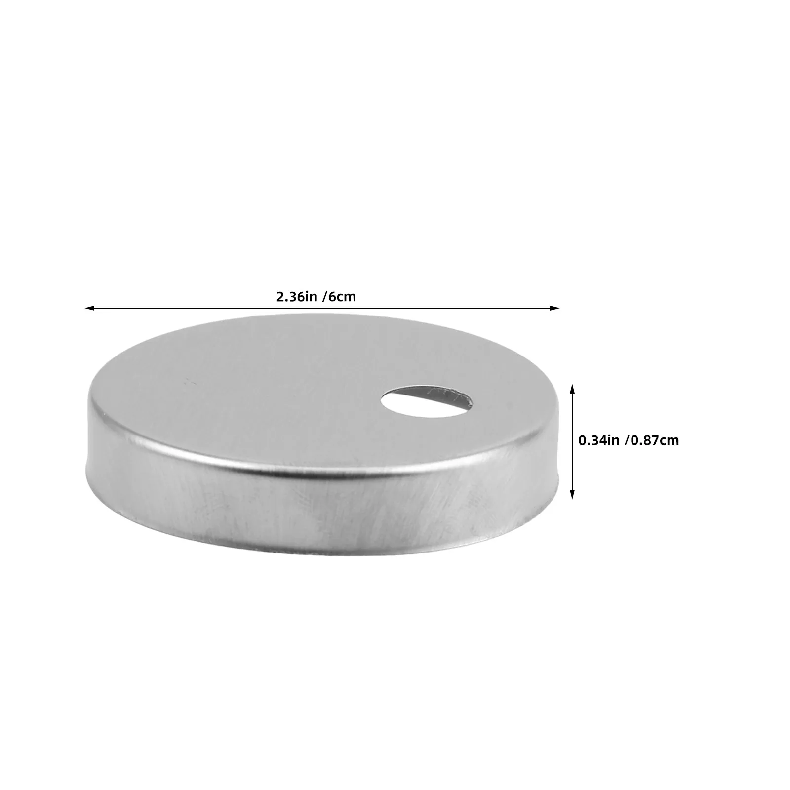 10pcs 변기 힌지 커버 60mm 직경 스테인레스 스틸 볼트 고정 장치 커버 욕실 변기 용 상단 장식 캡