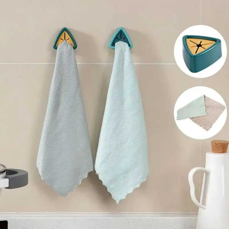 

Towel Holder Towel Storage Racks Anti-grease Wiping Rags Efficient Super Absorbent Microfiber Cleaning Cloth Kitchen Accessories