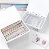 INS White Photo Card Storage Box Ins Photo Card Holder Storage Box Photocard Sleeves Idol Photo Collection Organizer Case 1