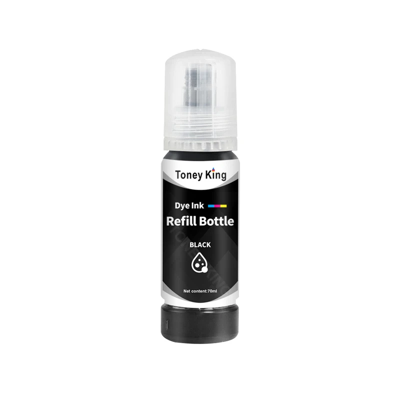 70ml Refill Dye Ink 5PCS For Epson EcoTank L3150 L3110 L3100 L3210 L3250 L1110 5190 ET-2710 102 003 Printer
