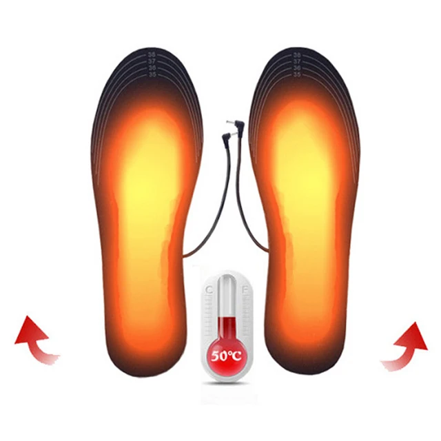 1 Pár Termikus Talpbetét Férfi Férfiak Láb Melegítő Pad Téli Meleg Usb Elektromos Fűtött Talpbetétek Kültéri Vadászathoz Horgászni Túrázáshoz - Image 2