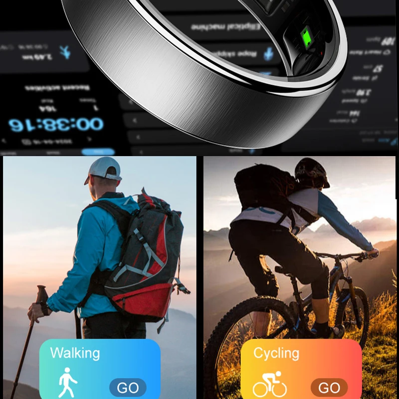 R10 Smart Ring with Charging Case Men Women Health Sleep Heart Rate Monitoring Smartring IP68 & 5ATM Waterproof Multi-sport Mode - 5